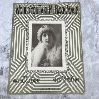 Would You Take Me Back Again Arthur J Lamb Alfred Solman Fay Fenton TI1