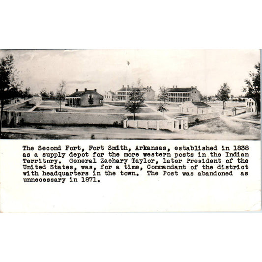 Vintage Postcard The Second Fort, Fort Smith Arkansas SE5