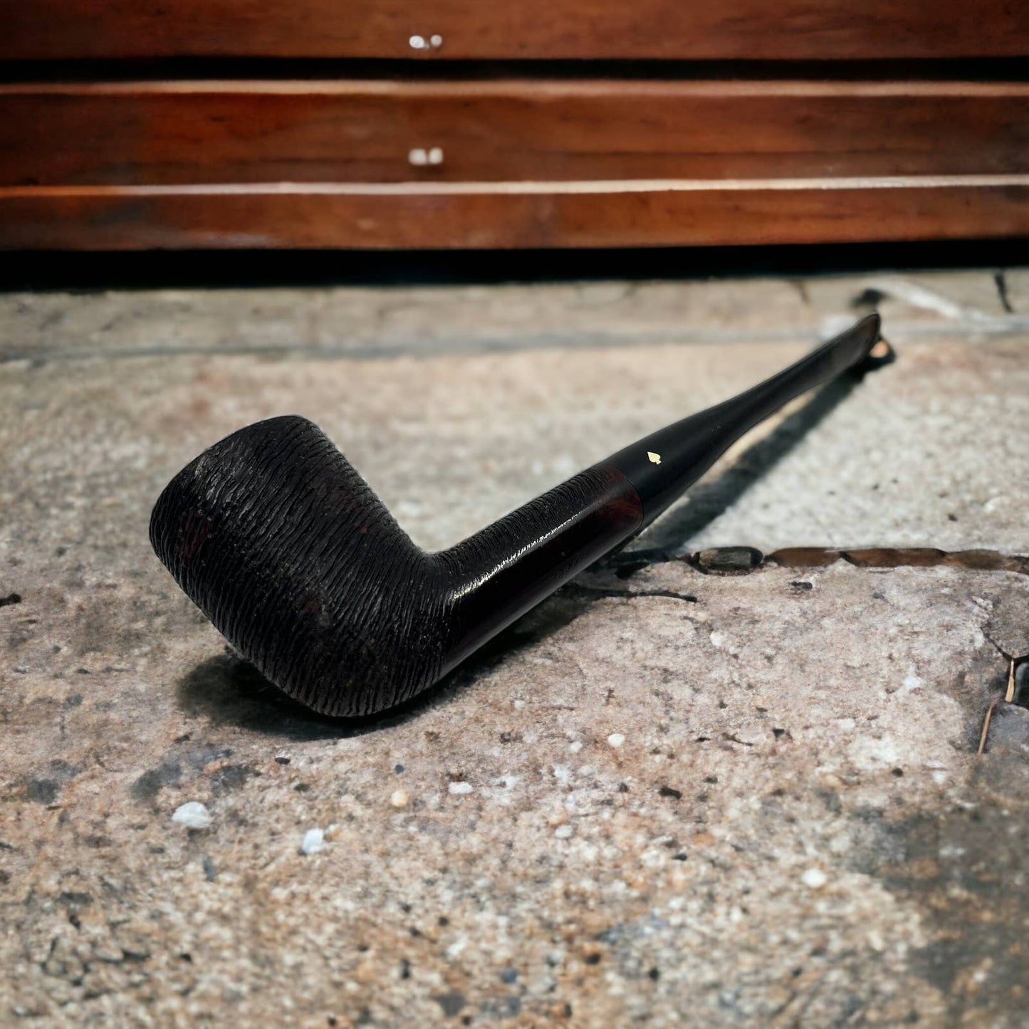 Vintage Dr. GRABOW Sandblasted Starfire Briar Tobacco Smoking Pipe TJ9-2