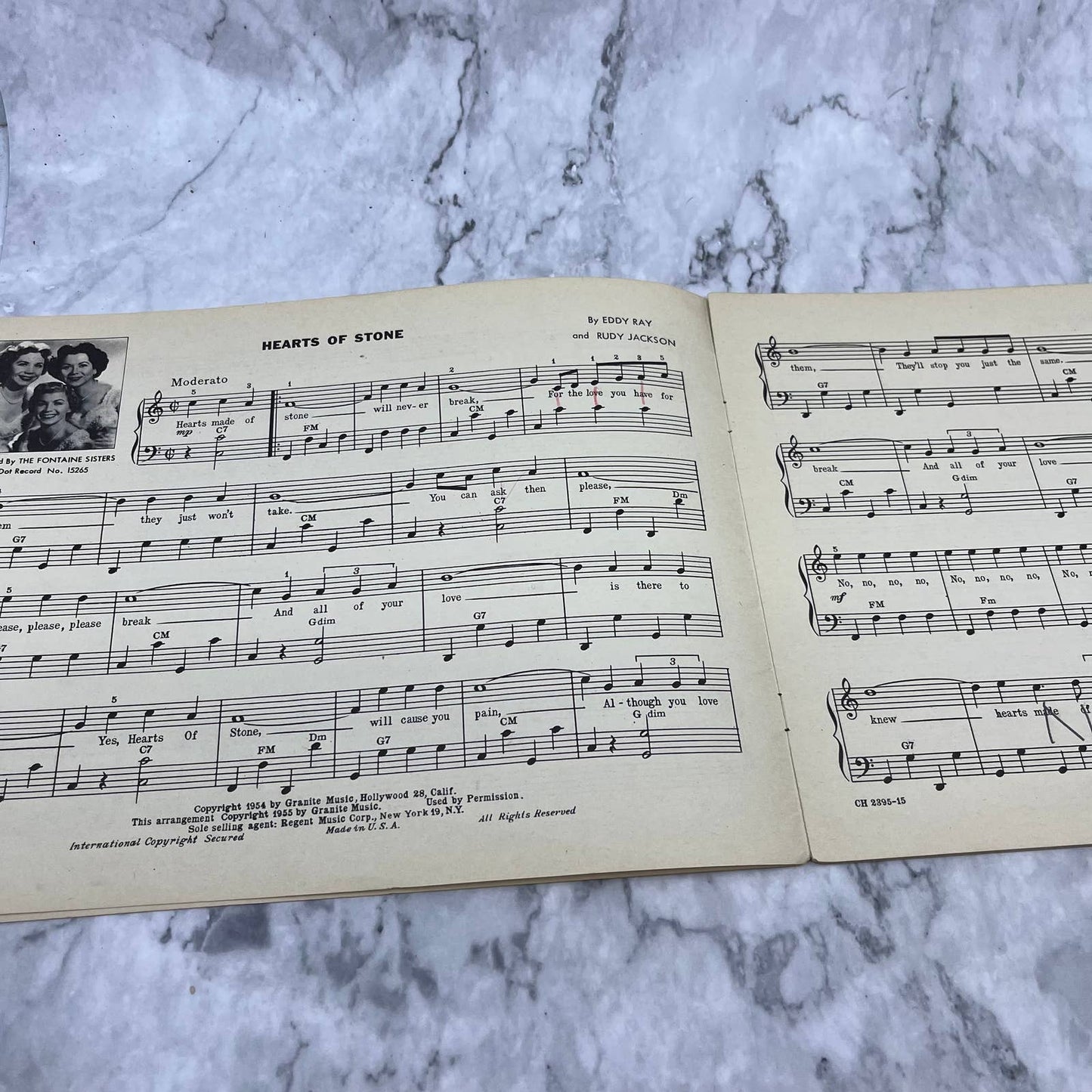 1954 The Hit Parade Accordionist Sheet Music Book Chas. H. Hansen TI1