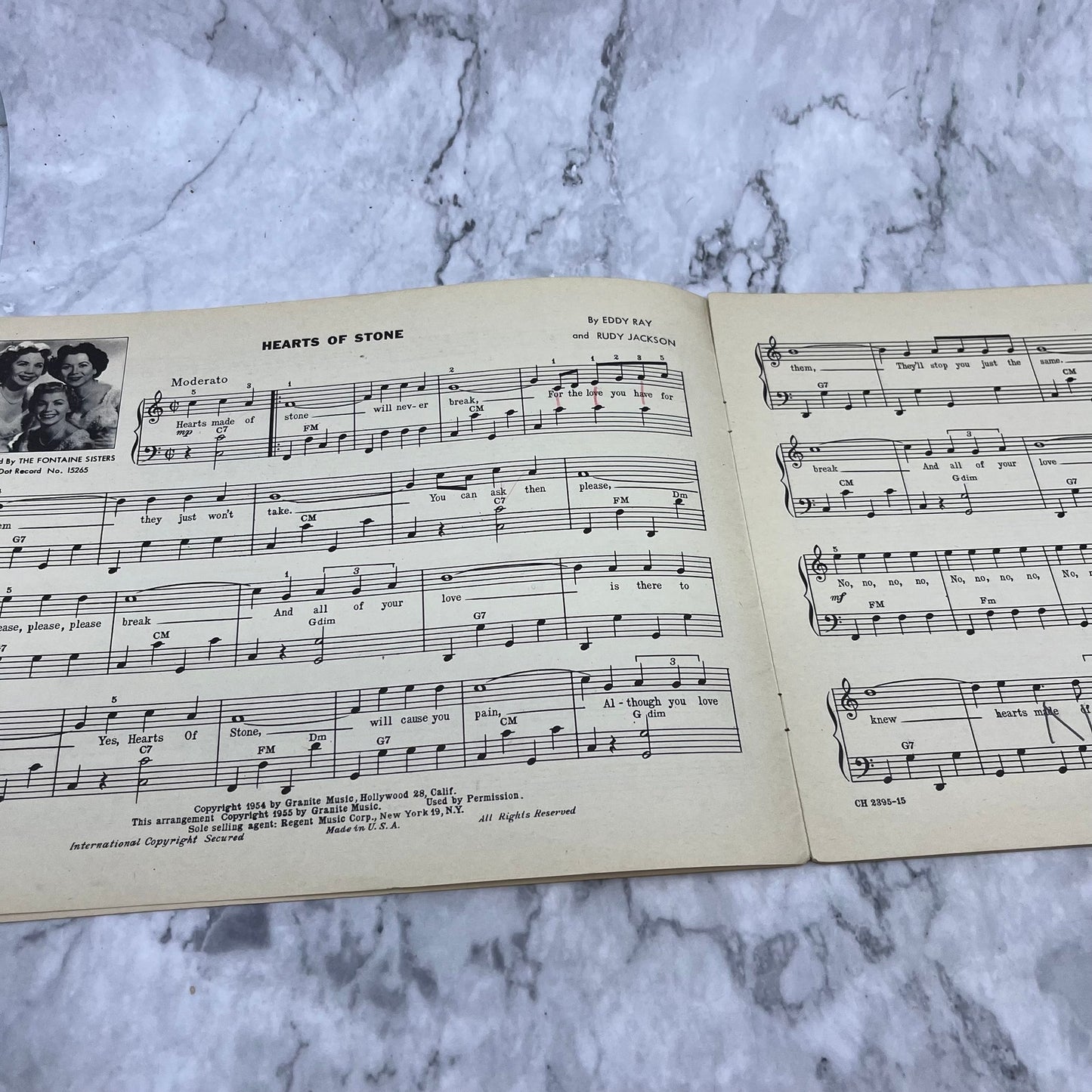 1954 The Hit Parade Accordionist Sheet Music Book Chas. H. Hansen V39-4