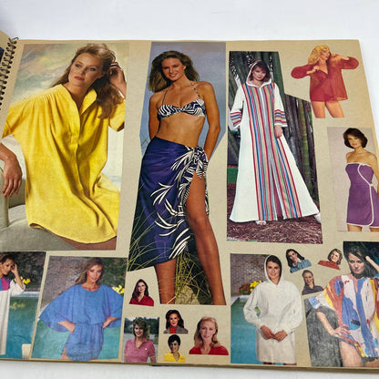 1980s LOADED Scrapbook Album 80s Women's  Fashion Swimsuits Beachwear More TI6