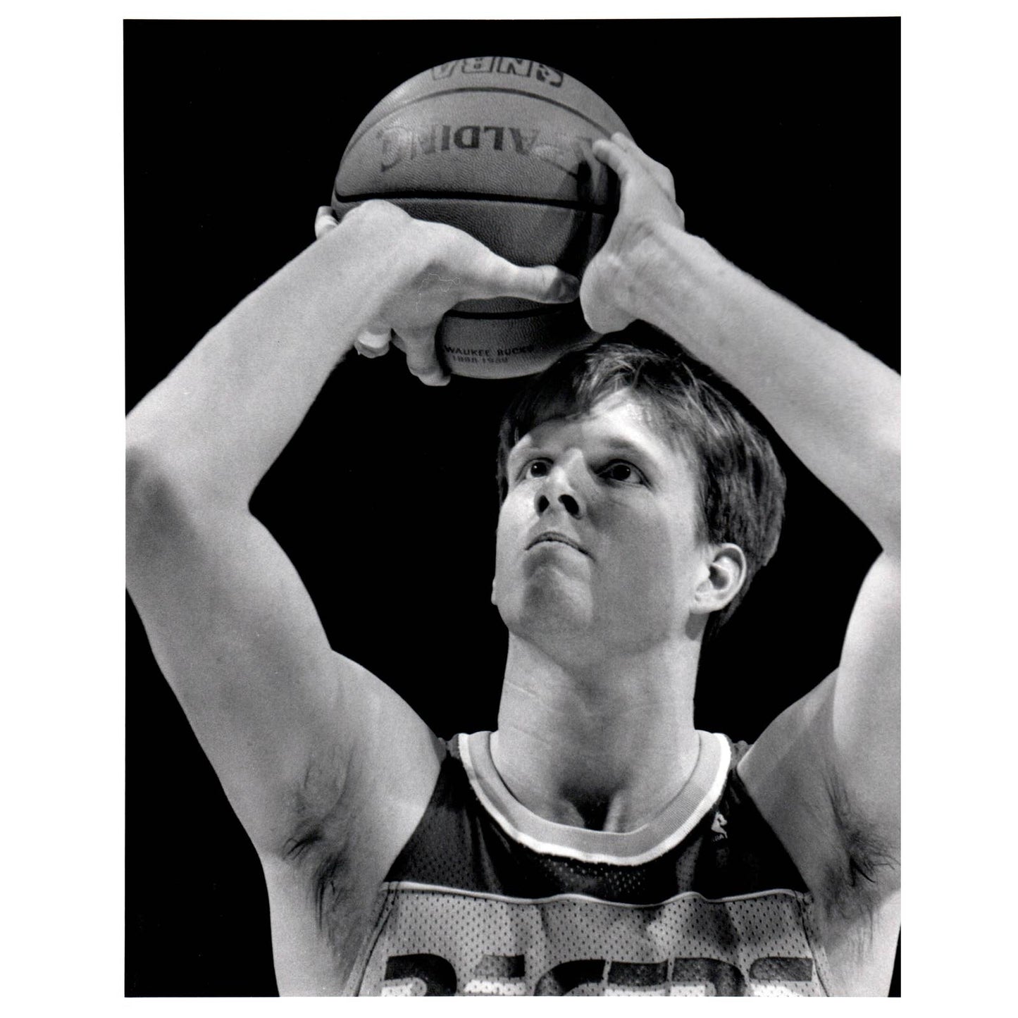 1989 Press Photo Basketball NBA Indiana Pacers Stuart Gray 8x10" AD3