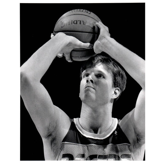 1989 Press Photo Basketball NBA Indiana Pacers Stuart Gray 8x10" AD3