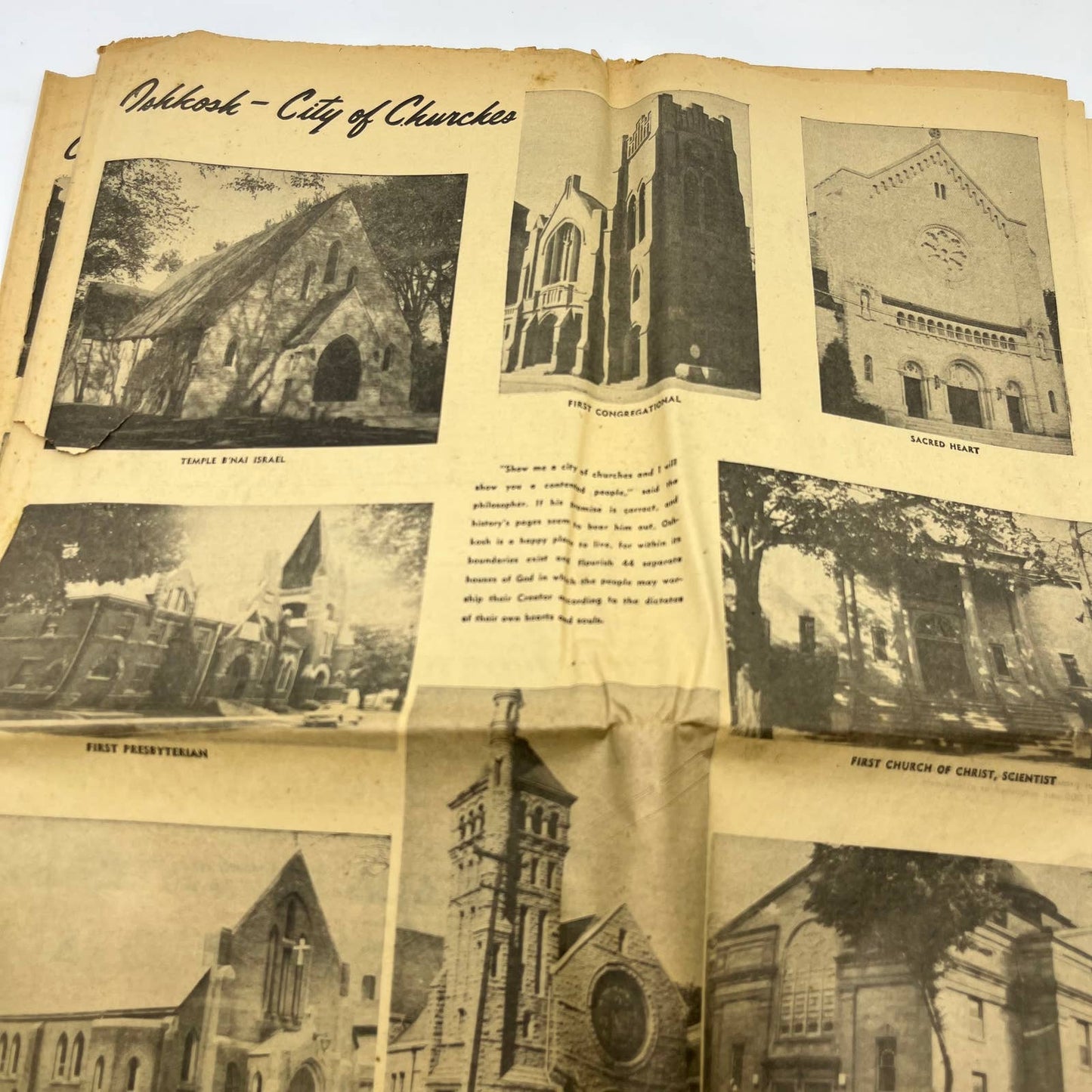 1953 June 12 OSHKOSH DAILY NORTHWESTERN Newspaper Centennial Edition No. 2 TI6-1