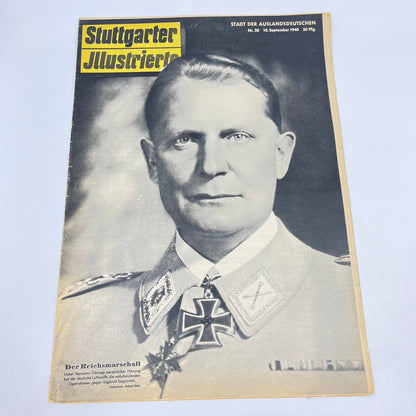 WWII Stuttgarter Illustrierte 1940 Hermann Goering Cover Nazi Propaganda FL3