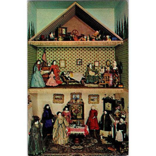 Old New England Home China Dolls Hobby City Doll Museum Anaheim Postcard PB9