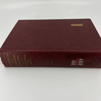 Diagnostic and Remedial Teaching by Brueckner and Melby - 1931 - Hard Cover TH4