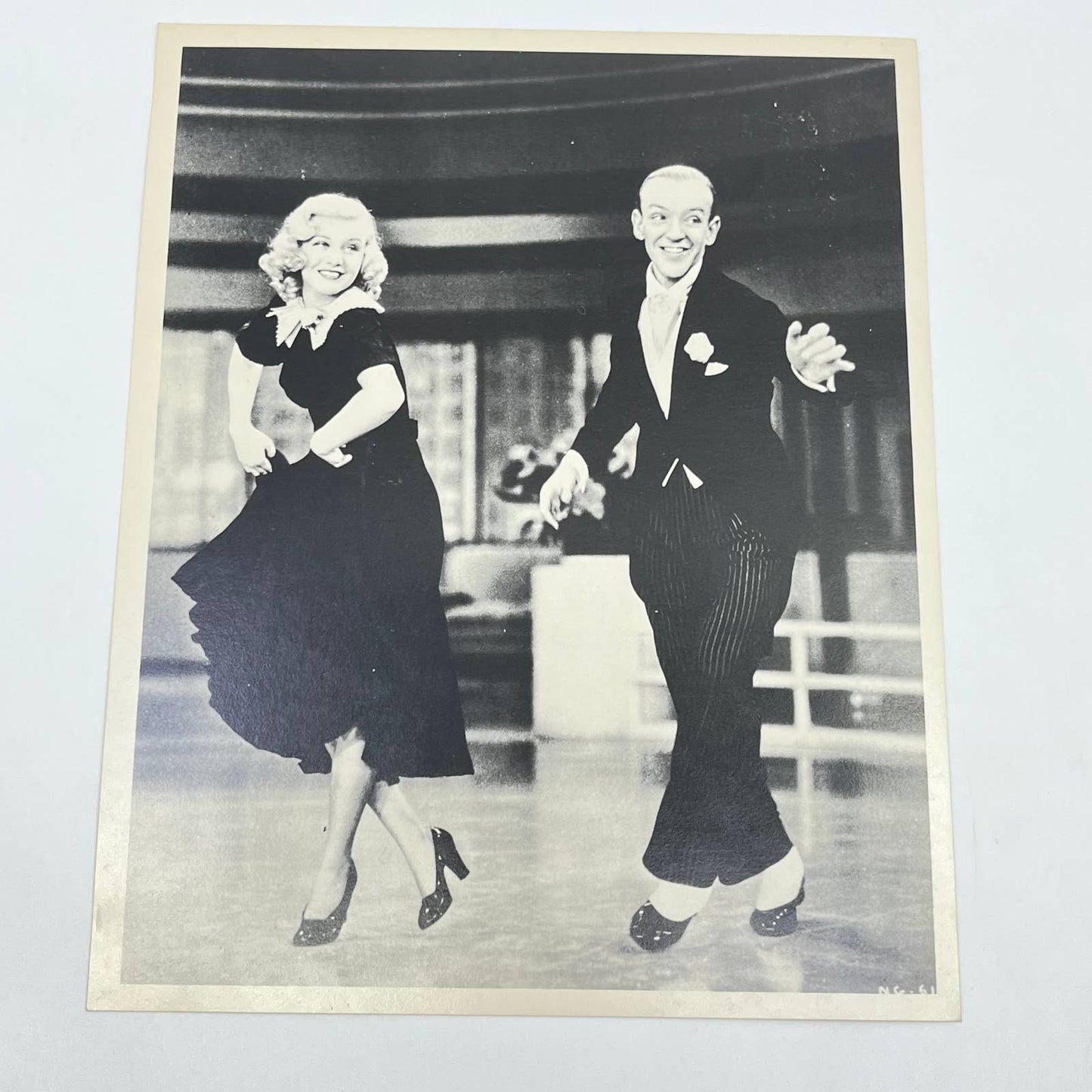 Vintage Fred Astaire & Ginger Rogers Photo Movie Still Black & White 8x10 AB4-38
