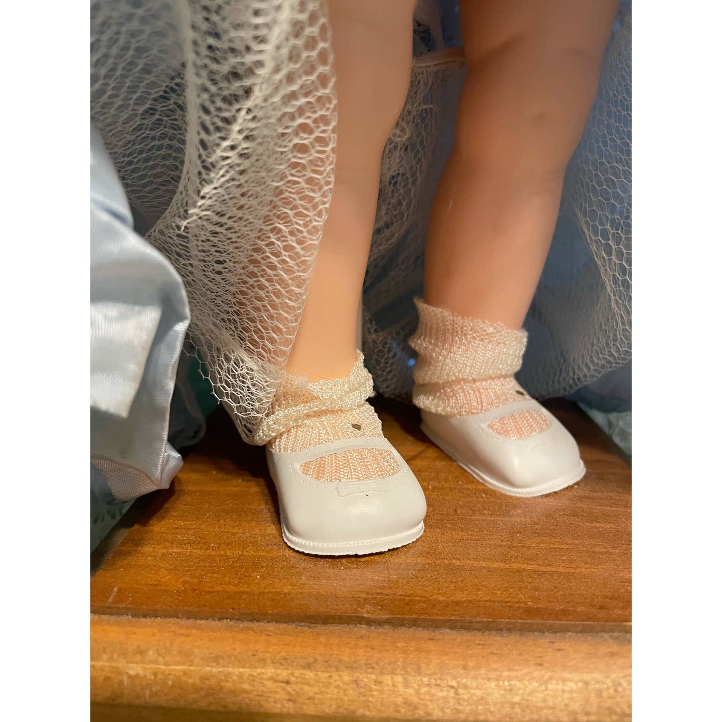 Vintage B. A. Doll Lamp Nightlight Boudoir Victorian Dress Bruce WI - WORKS