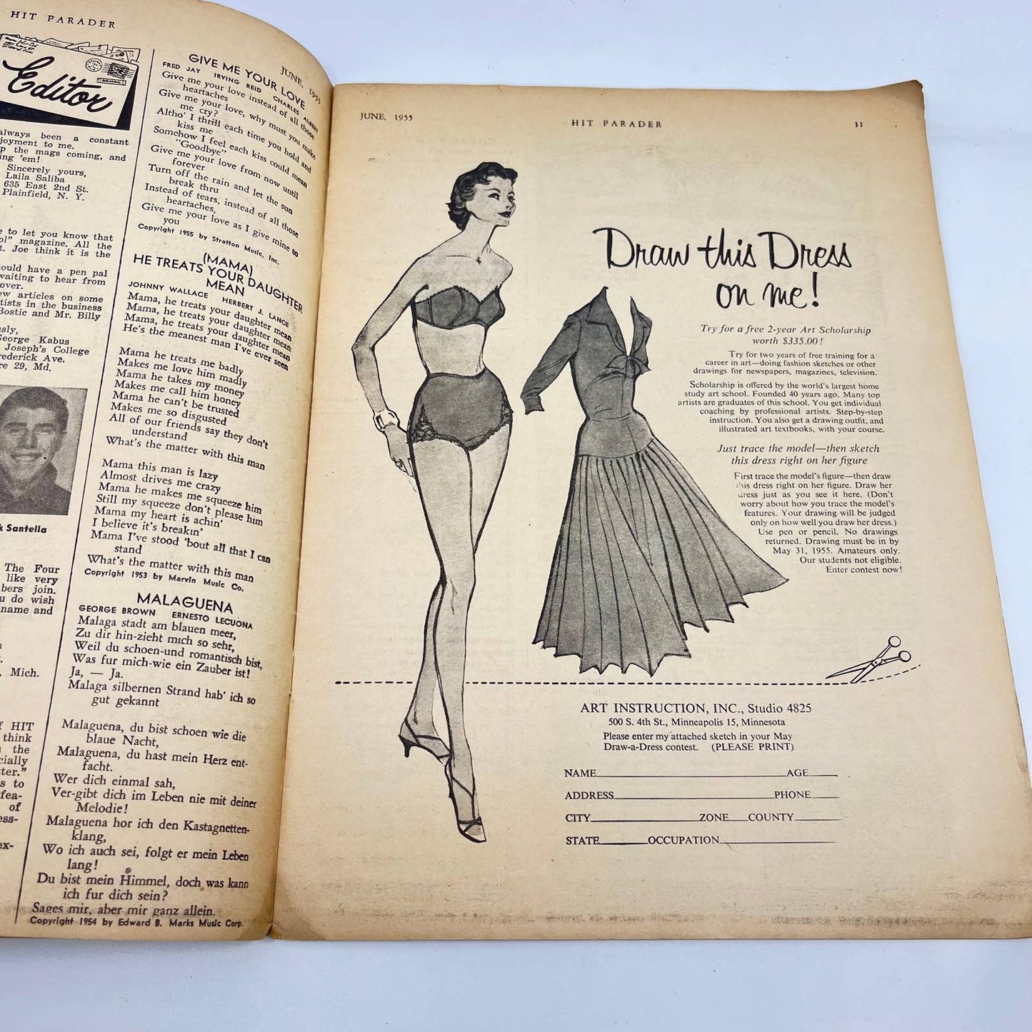 Hit Parader Magazine June 1952 Mindy Carson Betty Grable Fontane Sisters TF3