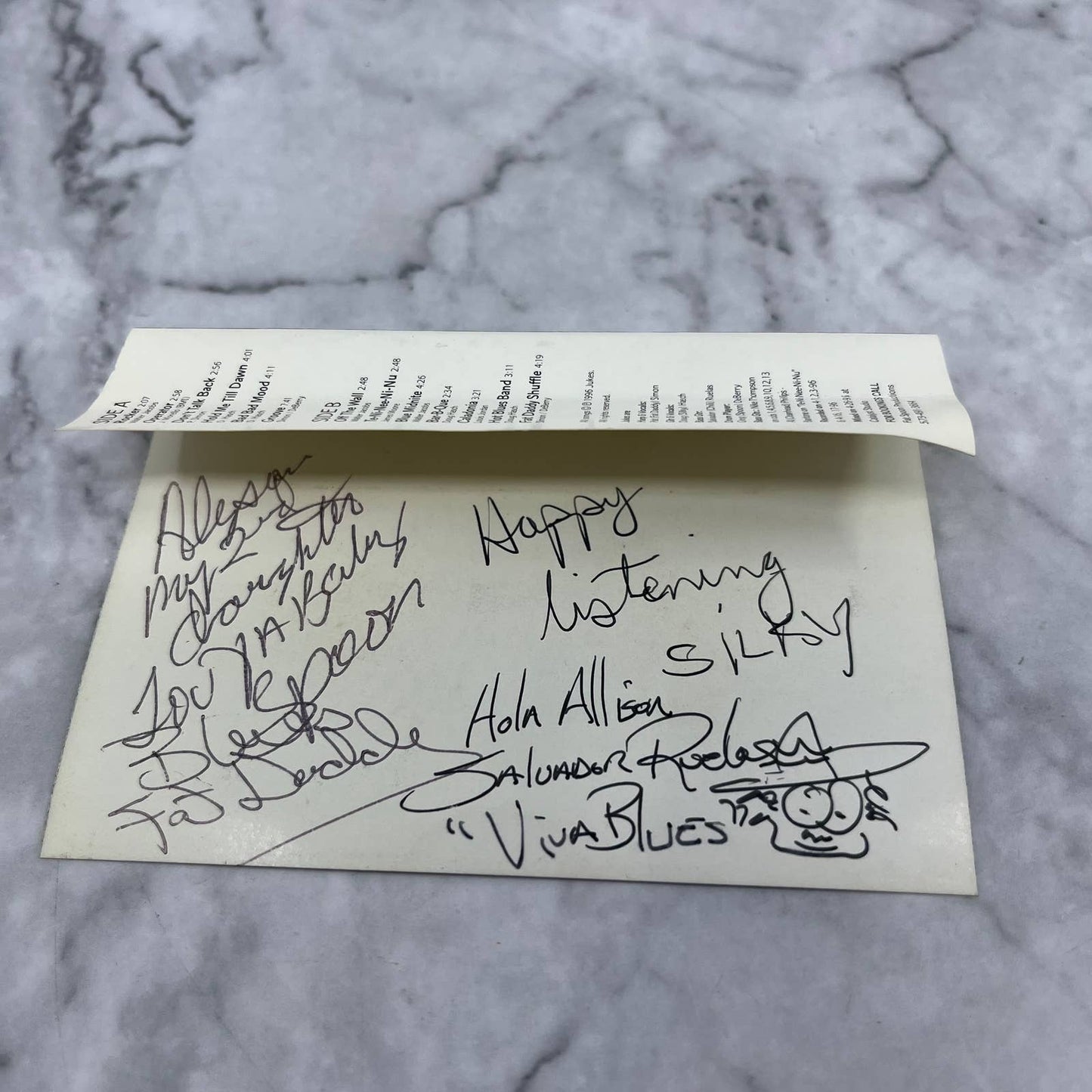 Rare Blues JUKES Keep on Winkin’ Pat Fat Daddy Simon SIGNED Cassette Tape TJ2-5