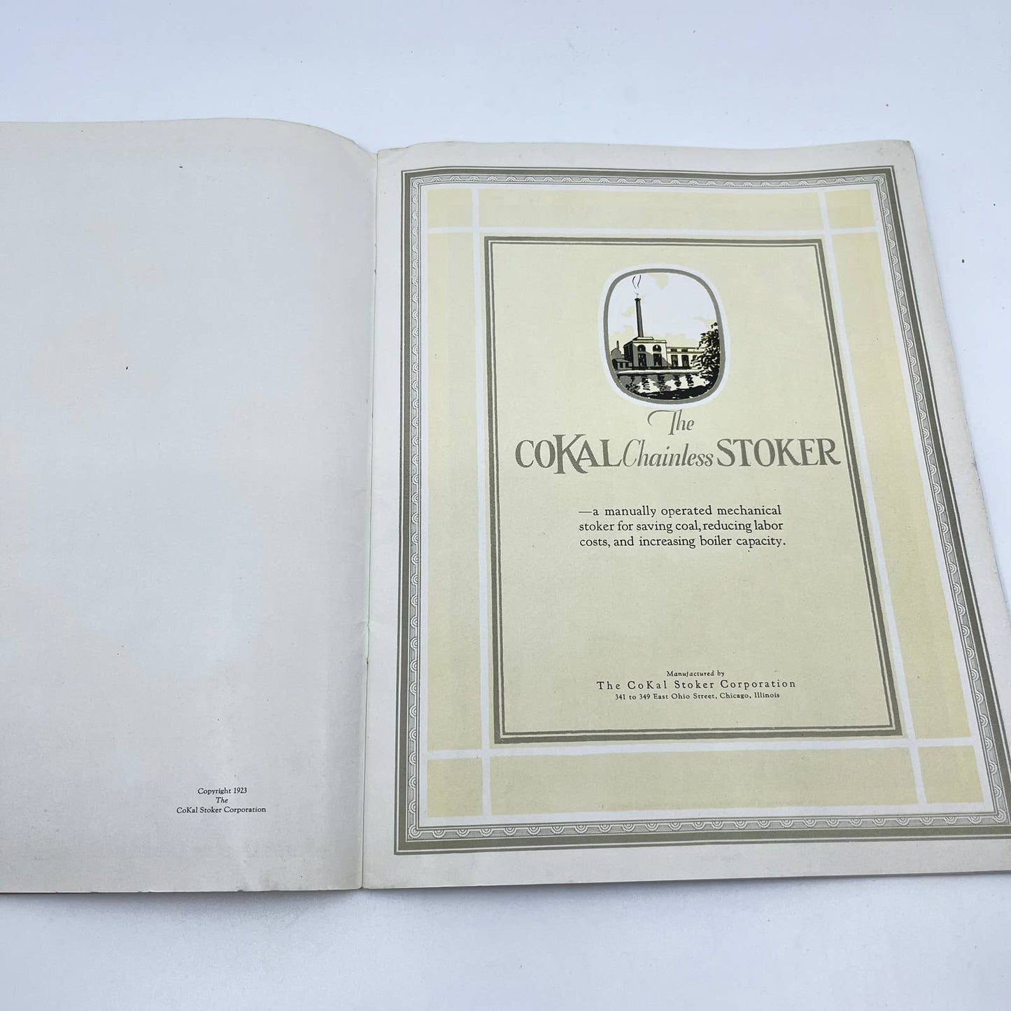 1923 The CoKal Chainless Stoker Booklet - CoKal Stoker Corporation Chicago TF7