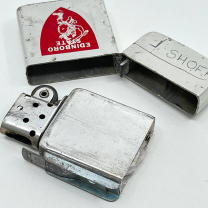1950s Metal Zippo Lighter Edinboro State College Pennsylvania SC6