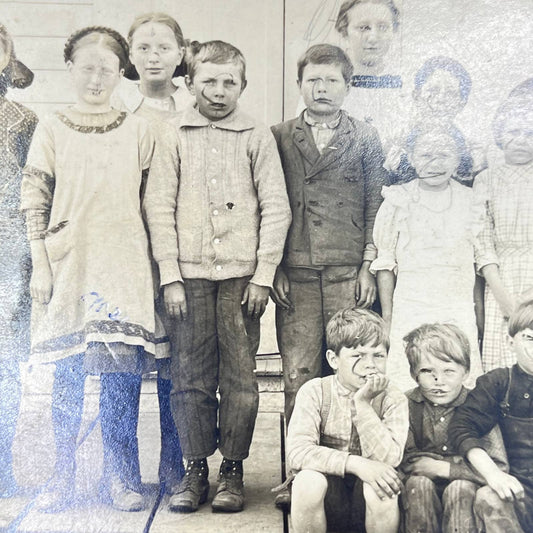 1919 RPPC Postcard School at the Riverside Class Photo SC9
