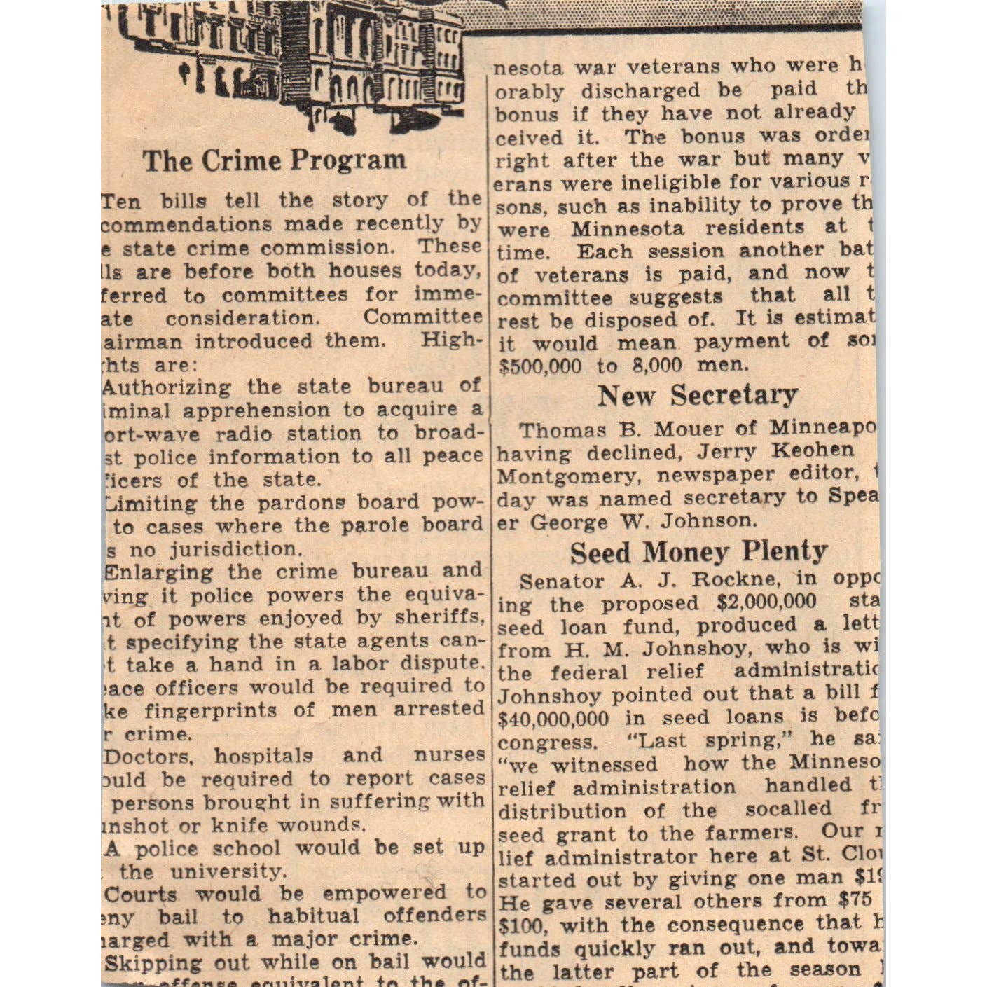 1935 Mpls Journal Newspaper Ad Nicollet Century Theatre - David Copperfield FL5-5