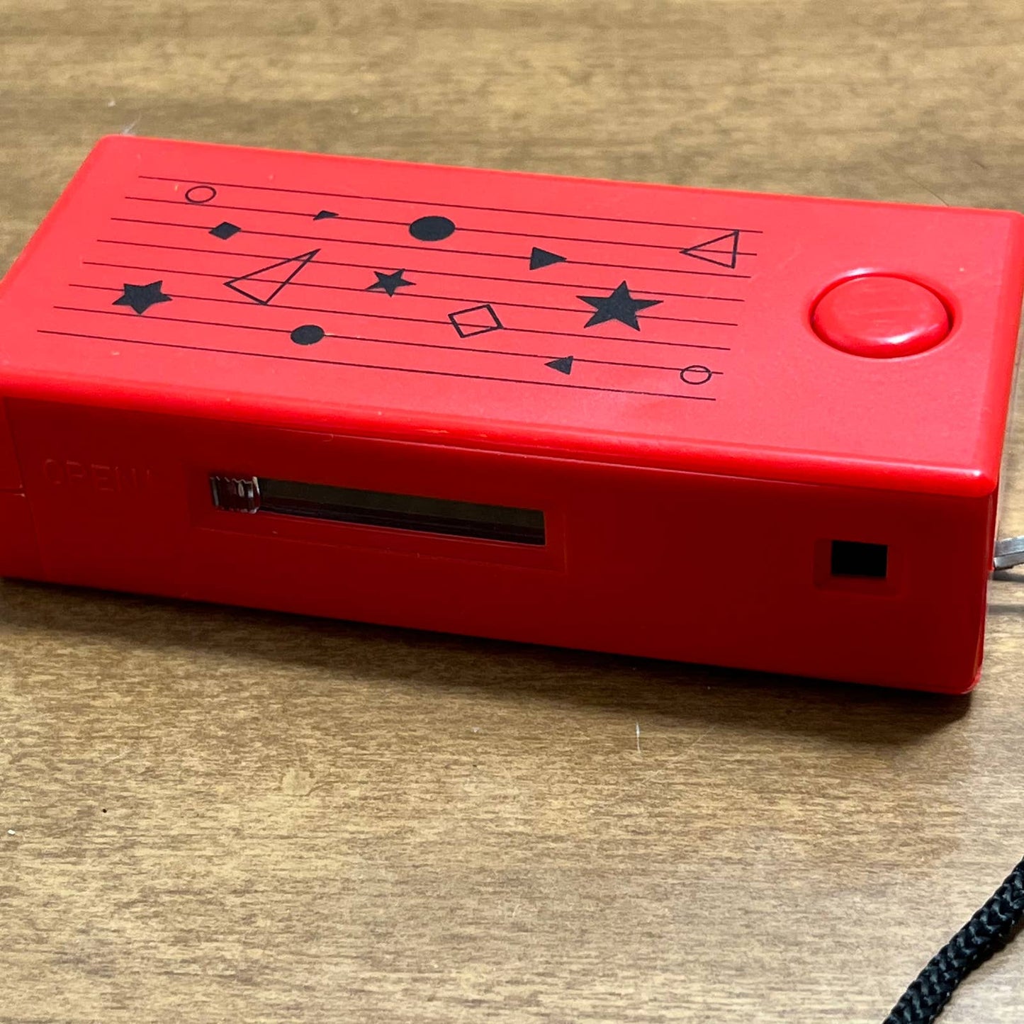 Vintage Disney Red Mickey Wonders Why 110 Film Camera TB8
