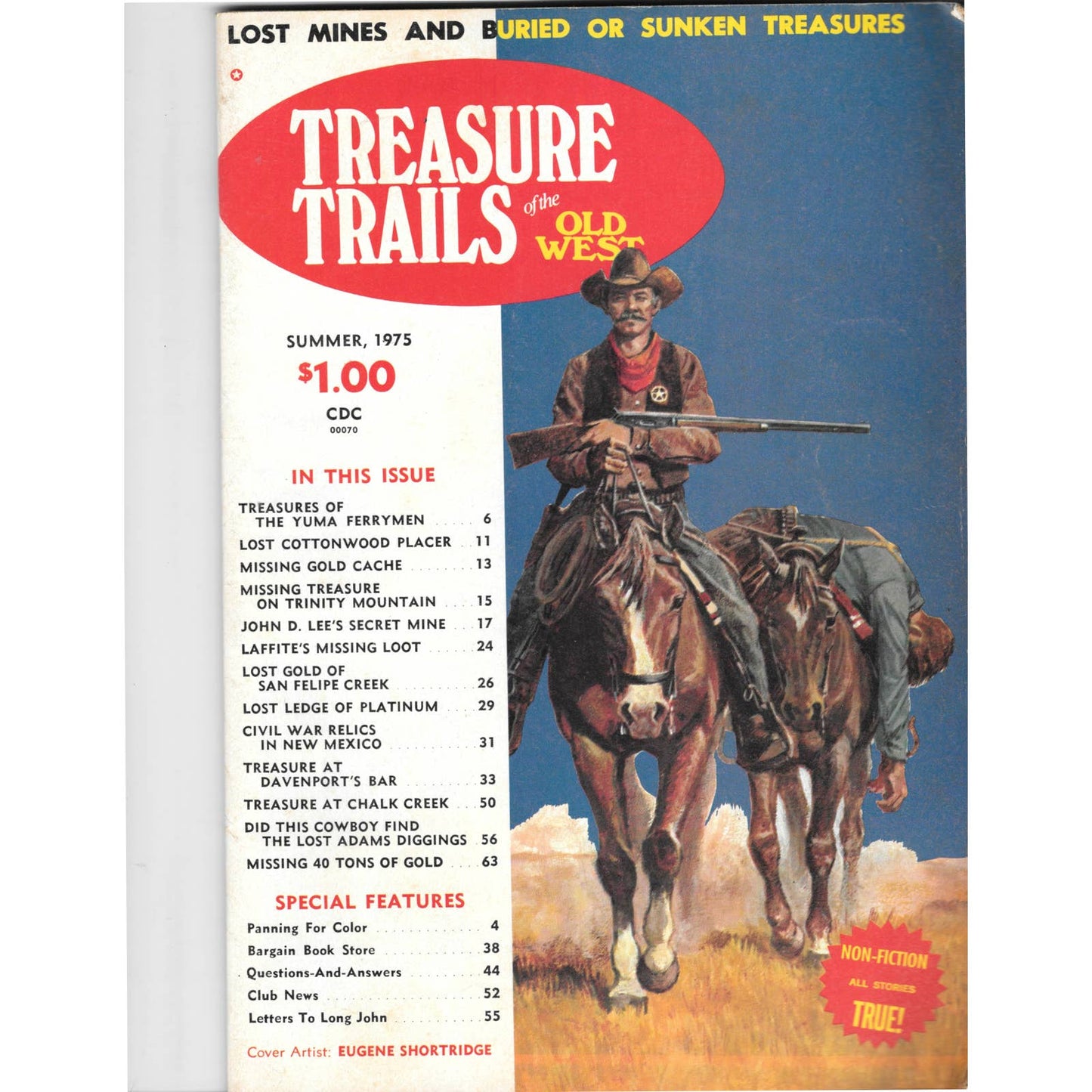 Treasure Trails of The Old West Magazine - Lost Mines Sunken Gold Summer 1975 M6