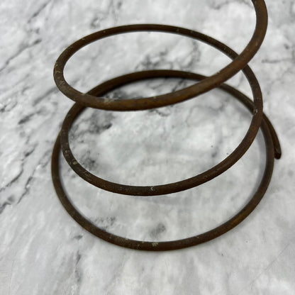 Vintage Rusty Mattress Bed Spring Concave Design ~11" For Craft Projects
