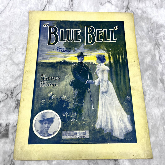 Blue Bell March Madden & Morse Alma Doerge 1904 Sheet Music TK2-SM