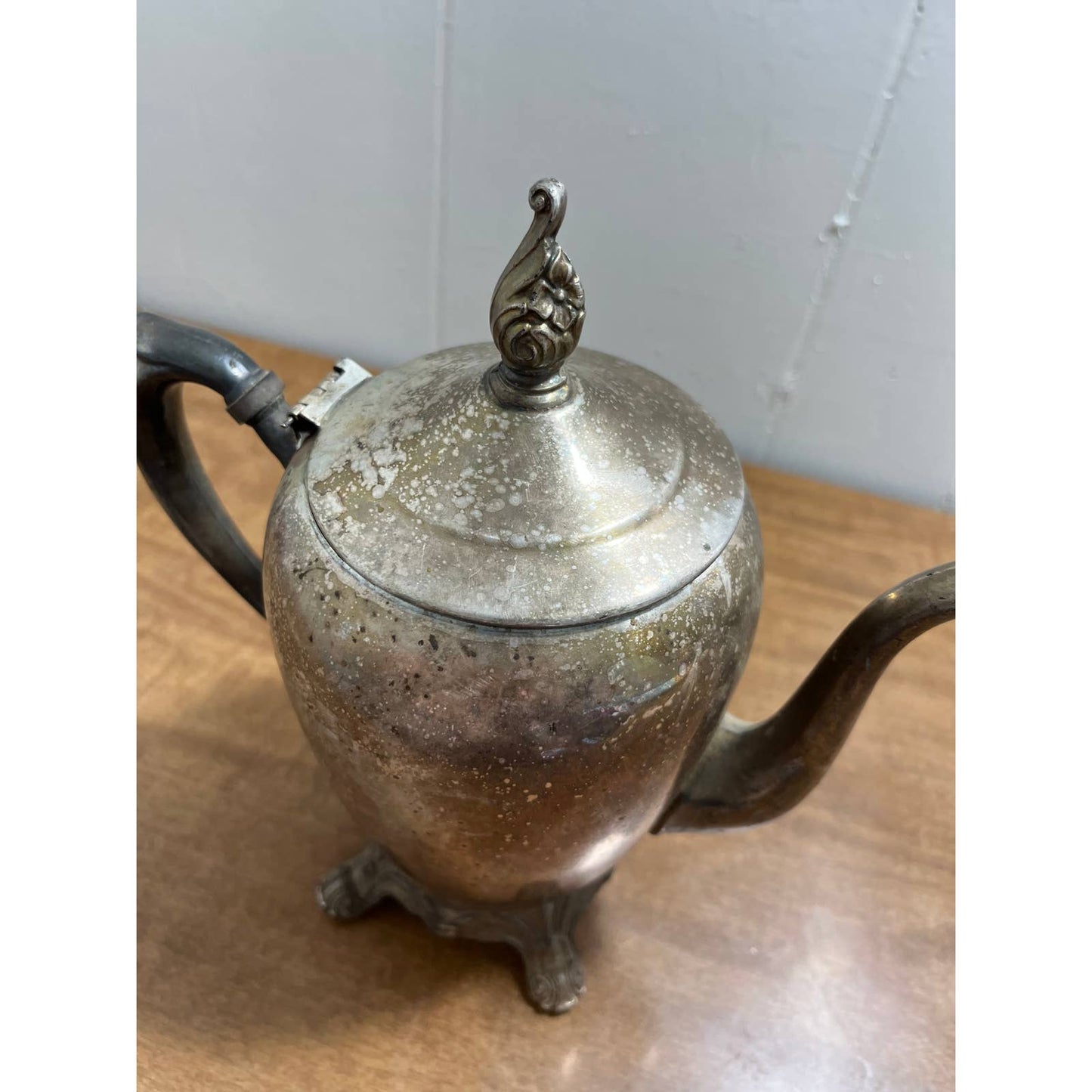 Early Primitive F.B. Rogers Silver Co Trademark 1883 Coffee/Tea Pot Silver Plate