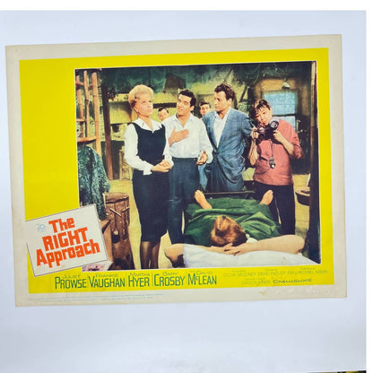 1961 THE RIGHT APPROACH Movie Lobby Card #8 Prowse Vaughan Hyer 11x14 FL3