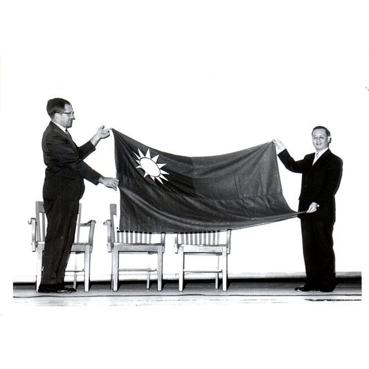 Shu-Kai Chow Chinese Ambassador Yankton College Flag Ceremony 1966 Photo TK1-P5