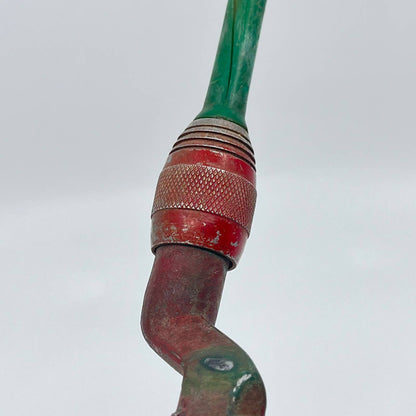 Vintage Red Rubber Pistol Grip Fishing Rod Handle TE2-9