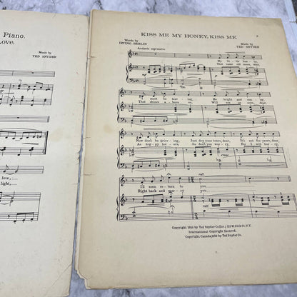 Kiss Me My Honey Little Amy Butler Irving Berlin 1910 Sheet Music TK2-SM3