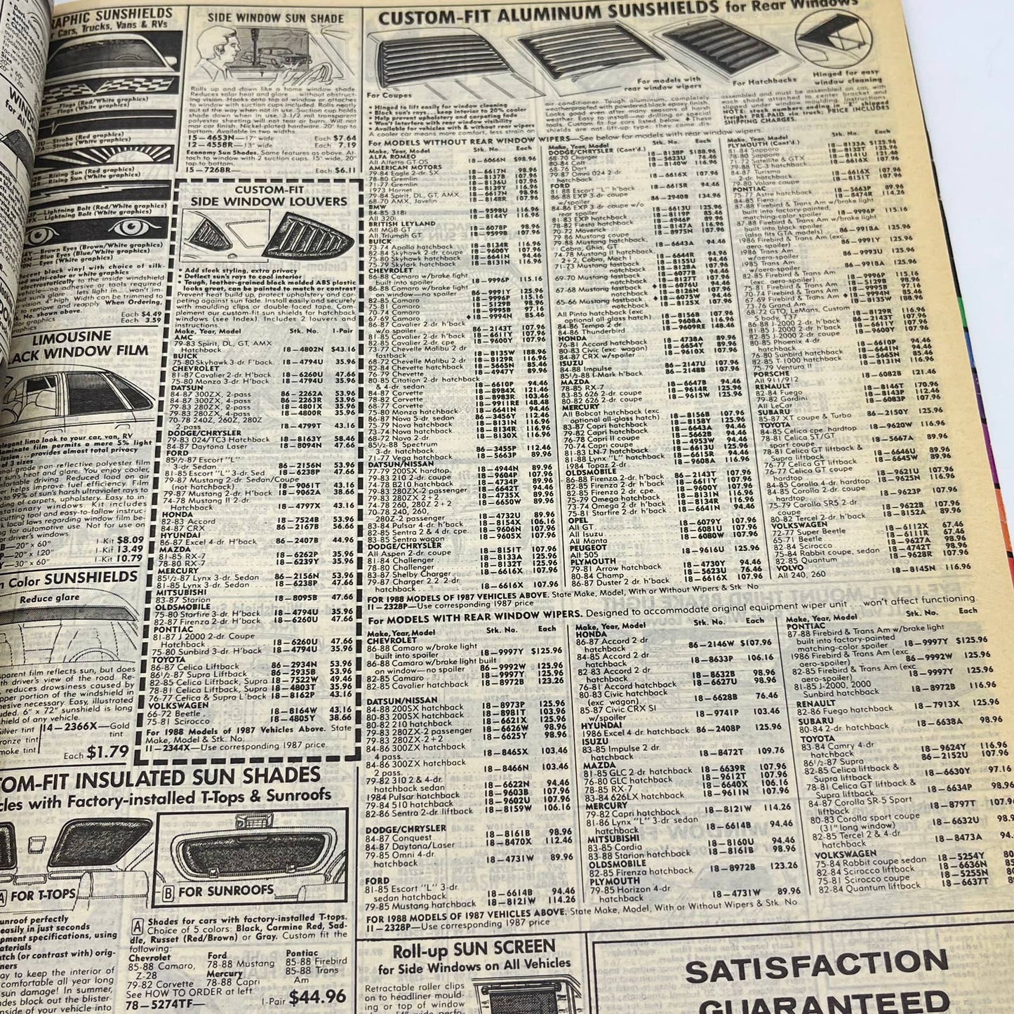 1988 JC Whitney Automotive Parts & Accessories Catalog TF9
