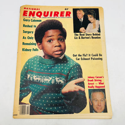 National Enquirer 1982 Gary Coleman Liz Taylor Johnny Carson Drunk Driving FL2