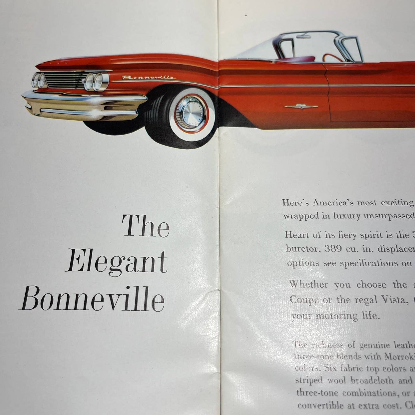 1960 Pontiac Full Color Deluxe Sales Brochure Bonneville Catalina Star Chief B4