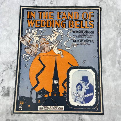 In The Land Of Wedding Bells Sheet Music 1917 Johnson Meyer Dickinson Deagon TH5