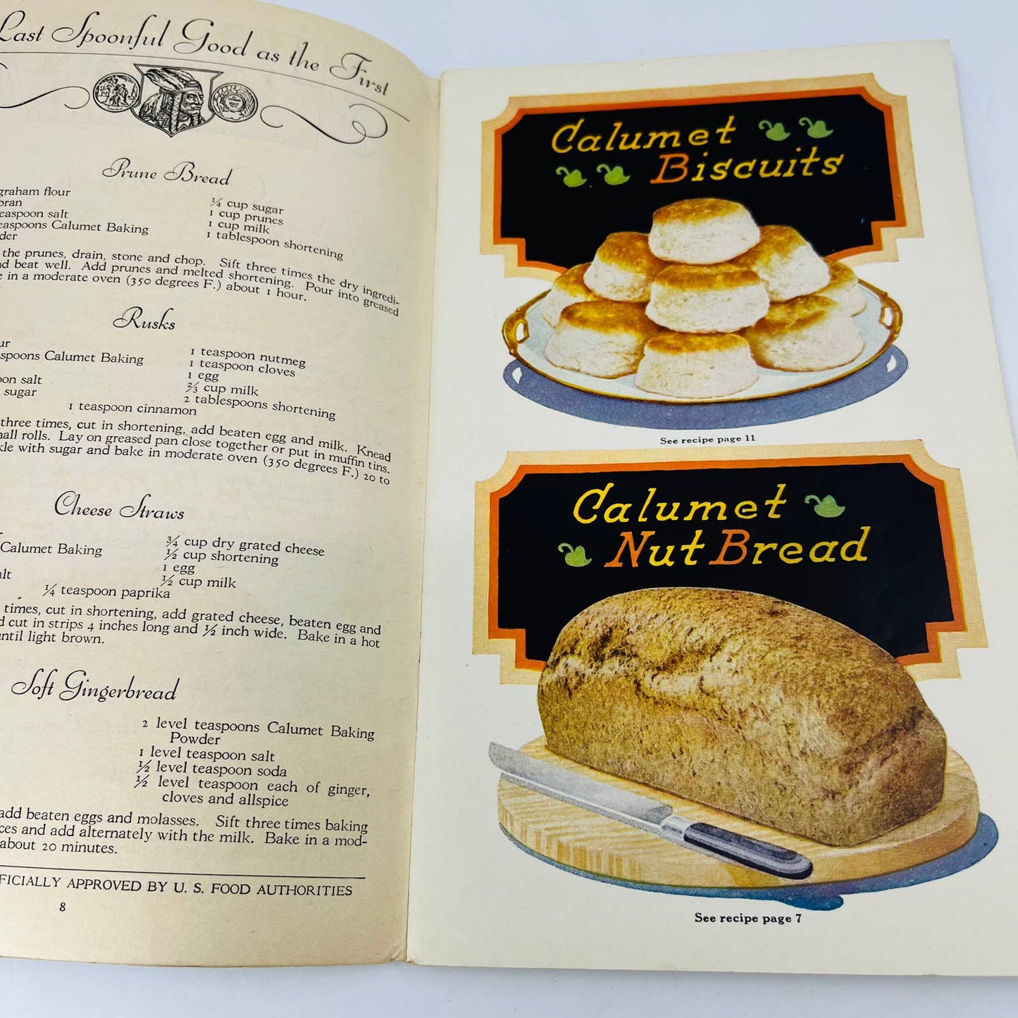 1923 Calumet Baking Powder Cookbook - The Key to Better Baking 28th Edition BA3