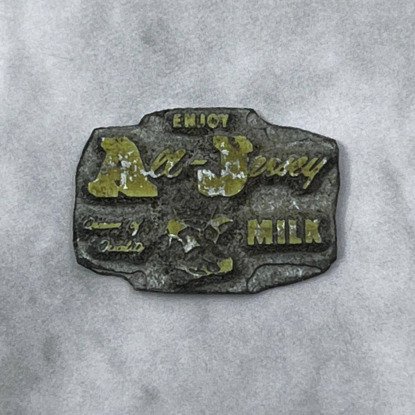Vintage Printing Letterpress Printers Block Plate Enjoy All-Jersey Milk SE820