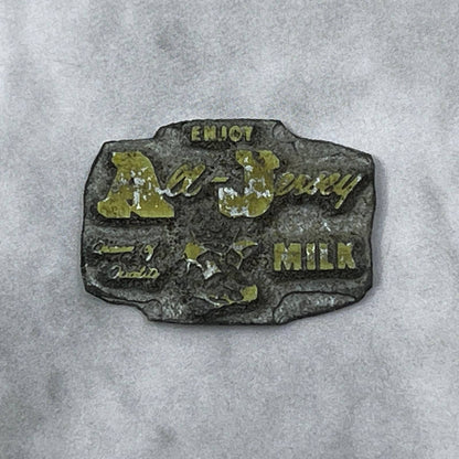 Vintage Printing Letterpress Printers Block Plate Enjoy All-Jersey Milk SE820