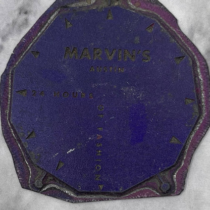 Vintage Printing Block Plate Marvin's Austin 24 Hours of Fashion TJ56