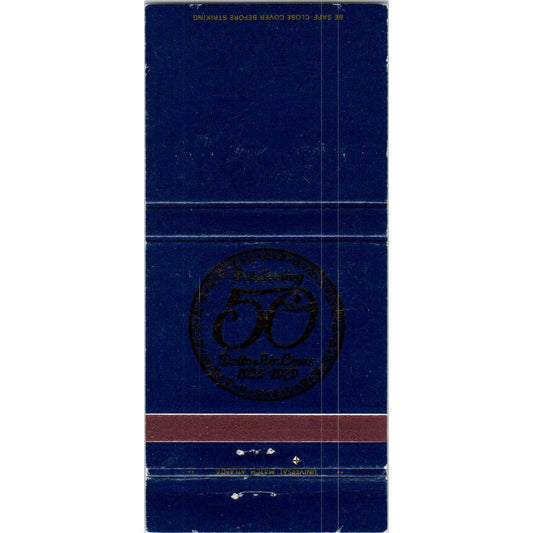 1979 Delta Airlines Celebrating 50 Years Advertising Matchbook Cover SA1-M11