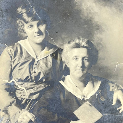 1910s RPPC Older Mother and Daughter Portrait SC6