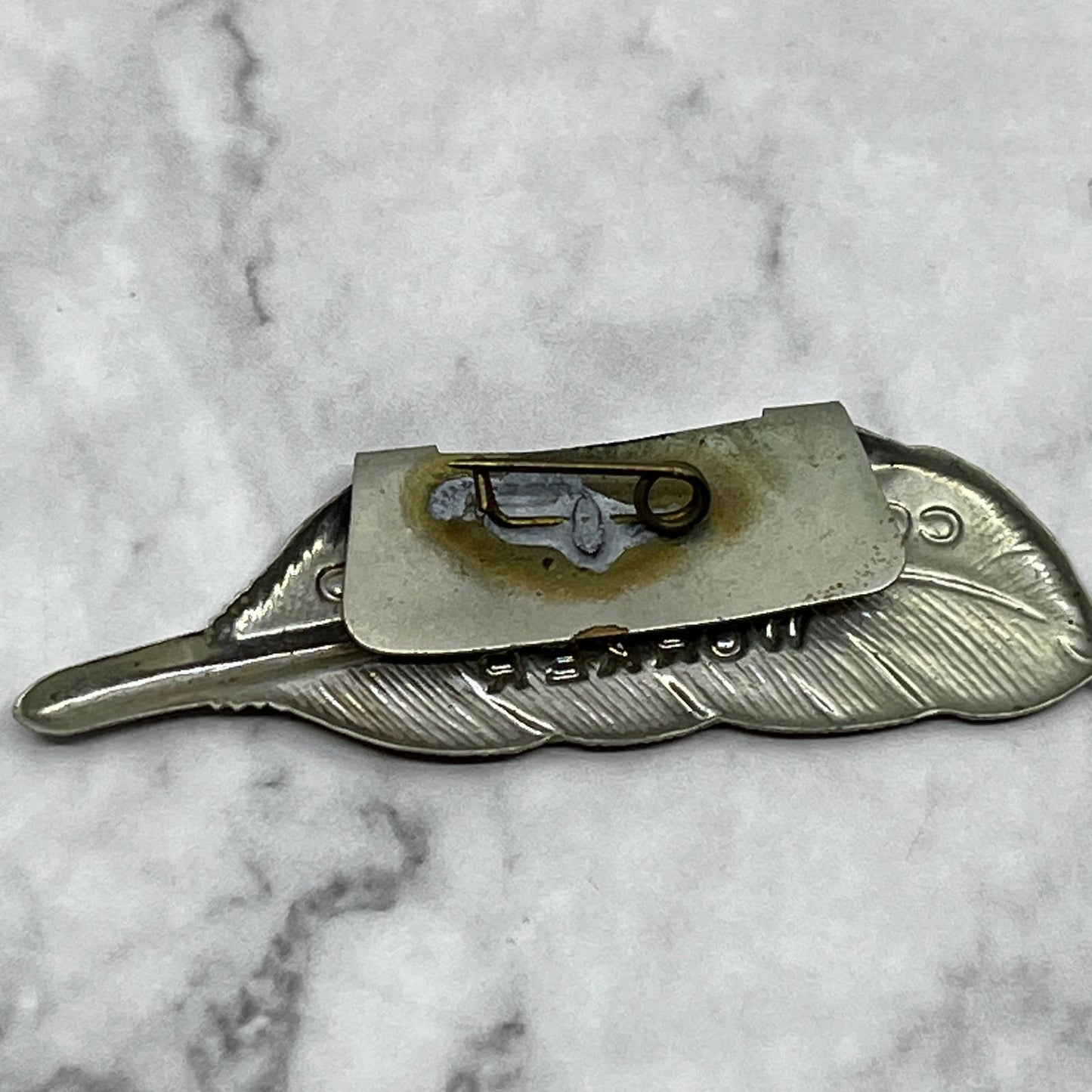 1920s Pinback Button Pin Pressed Tim Feather Community Fund Worker SE7