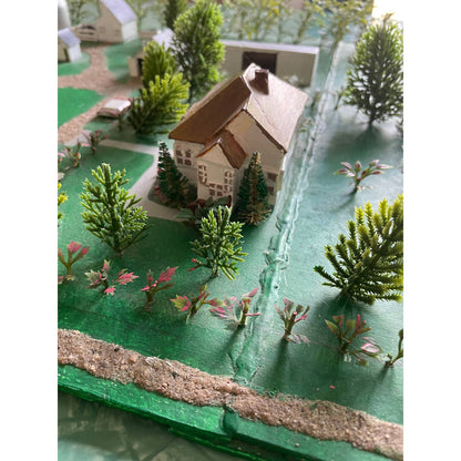 HUGE Vintage Handmade Farmstead Working Farm Miniature Scale Diorama