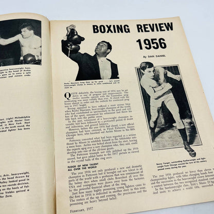 1957 Feb - The Ring Boxing Magazine Floyd Patterson Fighter of the Year TA5