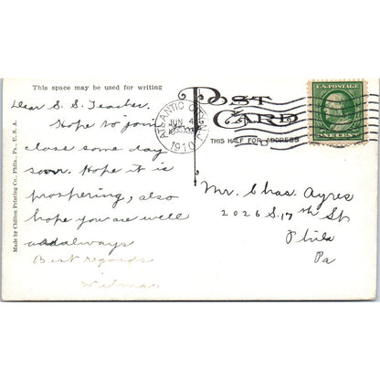 Sand Modeler 1910 Atlantic City NJ Original Postcard P2-10