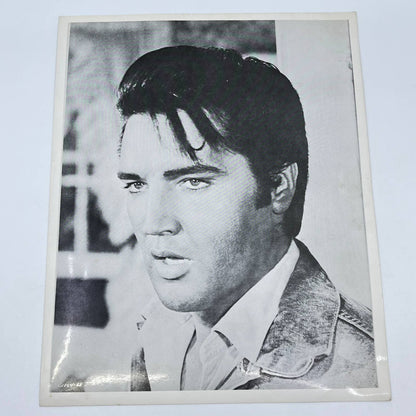 Vintage Elvis Presley Head Shot Portrait Black & White 8x10 AB4-5