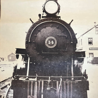 Vintage Poster East Broad Top Railroad Locomotive  19x31" RU1
