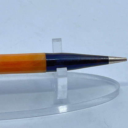 Vintage Mechanical Pencil Celluloid Apricot and Wood Tone SD7