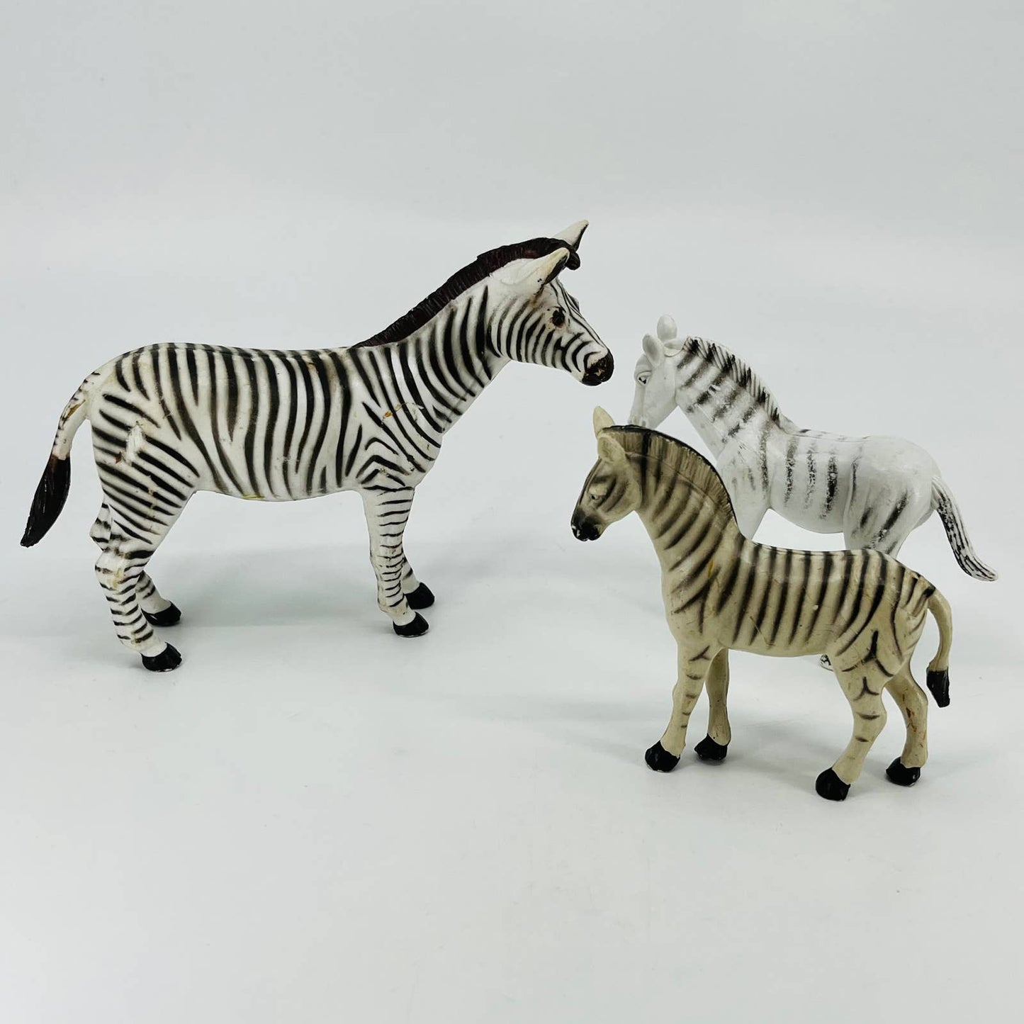 Vintage Lot of 3 ZEBRA Figure Figurines Funrise AAA TB6