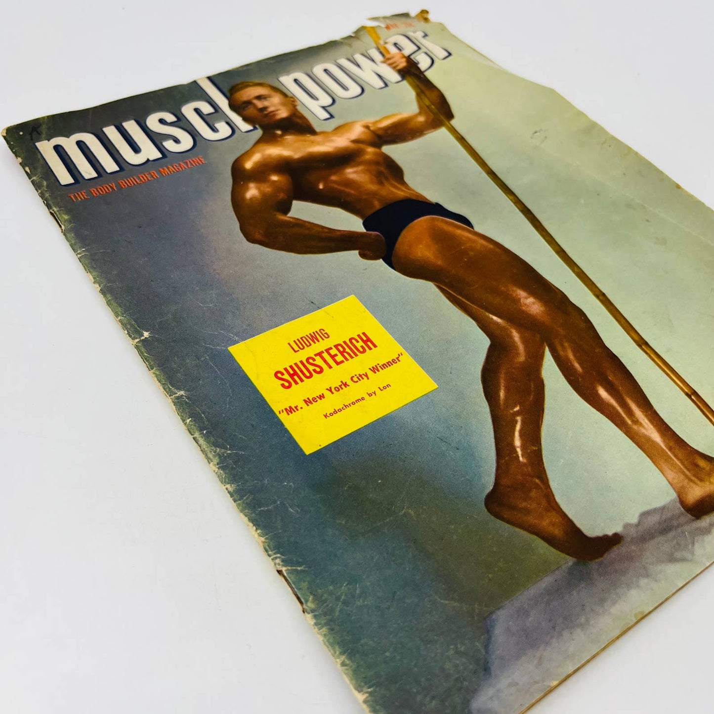 MUSCLE POWER May 1952 Body Building Magazine Ludwig Shusterich Mr. New York BA2