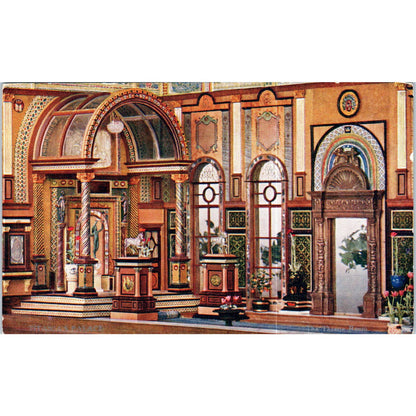 Titania's Palace The Great Throne Room Raphael Tuck Oilette Postcard TK1-P14