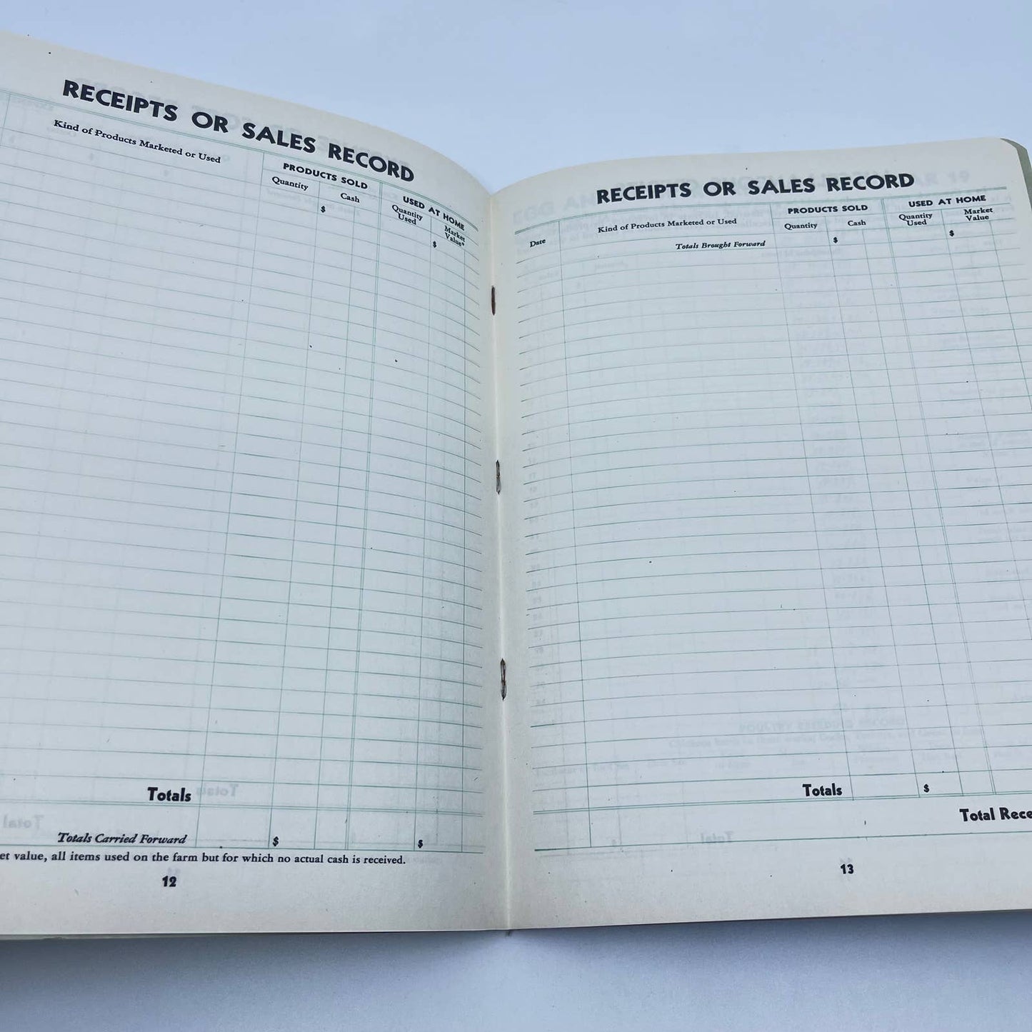 1940 Project Record Book for Agriculture Students John Deere Moline IA TF7-2